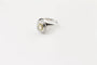 Bague 56 Bague en or blanc 18 carats au saphir jaune et diamants 58 Facettes