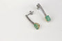 Boucles d'oreilles Boucles d’oreilles en or bicolore 18K avec émeraudes et diamants 58 Facettes