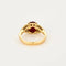 Bague 55 Bague en or jaune 18K sertie d’un rubis et diamants 58 Facettes