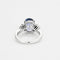 Bague 56 Bague en or blanc 18K avec tanzanite et diamants 58 Facettes