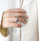 Bague 54 Trio d'Infinité - Bague interchangeable en or blanc avec diamants, rubis et saphirs 58 Facettes