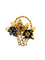 Broche Broche « Panier Fleuri » en or jaune 18 carats, diamants et saphirs 58 Facettes
