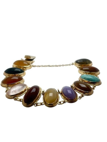 Bracelet Bracelet pierres fines multicolores en or jaune 18K 58 Facettes