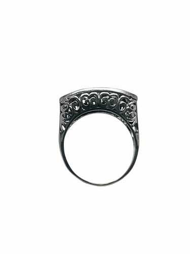 Bague 56 Bague en platine sertie de cinq diamants 1,3 ct 58 Facettes