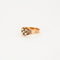 Bague 51 Bague marguerite Napoléon III en or jaune, diamants et perles 58 Facettes