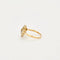 Bague 55.5 Bague quadrilobée - Saphirs et diamants en or jaune 18 carats 58 Facettes