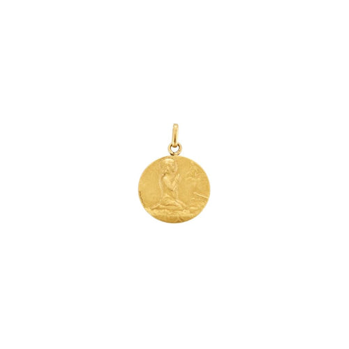 Pendentif Henri Dropsy - Médaille ancienne en or jaune 18 carats 58 Facettes