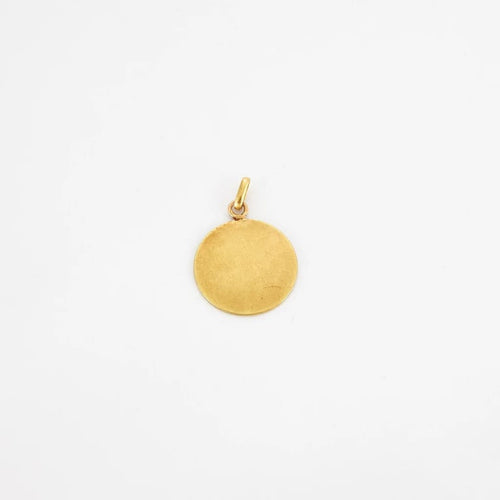 Pendentif Henri Dropsy - Médaille ancienne en or jaune 18 carats 58 Facettes