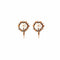 Boucles d'oreilles Dormeuses anciennes - Boucles d’oreilles en or rose 18 carats et perles 58 Facettes