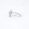 Bague 60.5 Bague Art déco tonneau en or gris 18 carats et platine, diamants 58 Facettes