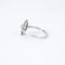 Bague 60.5 Bague Art déco tonneau en or gris 18 carats et platine, diamants 58 Facettes