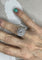 Bague 51 Bague Art déco - Rosace en platine et diamants 58 Facettes