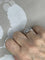 Bague 51 Bague Art déco - Rosace en platine et diamants 58 Facettes