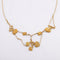 Collier Collier draperie aux œillets en or jaune 18 carats et perles 58 Facettes