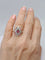 Bague 52 Bague ovale fin XIXe en or 18k, rubis et diamants 58 Facettes