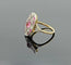Bague 52 Bague ovale fin XIXe en or 18k, rubis et diamants 58 Facettes