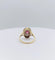 Bague 52 Bague ovale fin XIXe en or 18k, rubis et diamants 58 Facettes