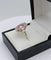 Bague 52 Bague ovale fin XIXe en or 18k, rubis et diamants 58 Facettes