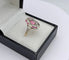 Bague 52 Bague ovale fin XIXe en or 18k, rubis et diamants 58 Facettes