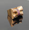 Bague 51 Bague tank nœud vintage en or 18k et rubis 58 Facettes