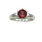 Bague 55 Solitaire - Bague en or gris 18K au spinelle rose 58 Facettes