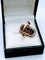 Bague 54 Bague XIXe siècle en or rose 18K sertie de rubis, perles et diamants 58 Facettes