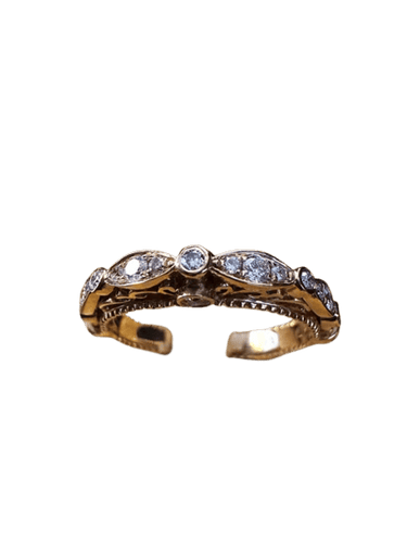 Bague 54 Bague alliance en or rose et diamants 0,35 ct 58 Facettes
