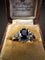 Bague 54 Bague en platine avec saphir et diamants 58 Facettes
