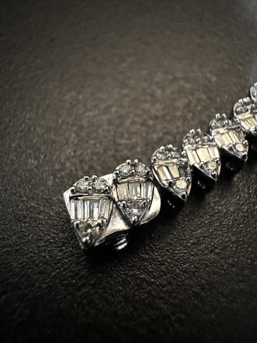 Bracelet Bracelet en or blanc 14 carats avec diamants 58 Facettes