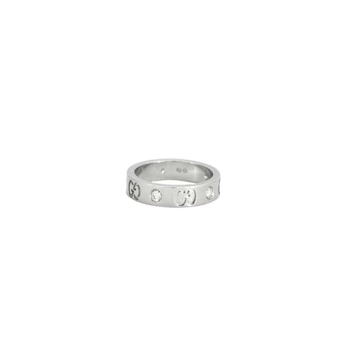 Bague 46 Gucci Icon - Bague en or gris 18K et diamants 58 Facettes GAW14