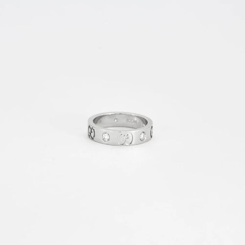 Bague 46 Gucci Icon - Bague en or gris 18K et diamants 58 Facettes GAW14
