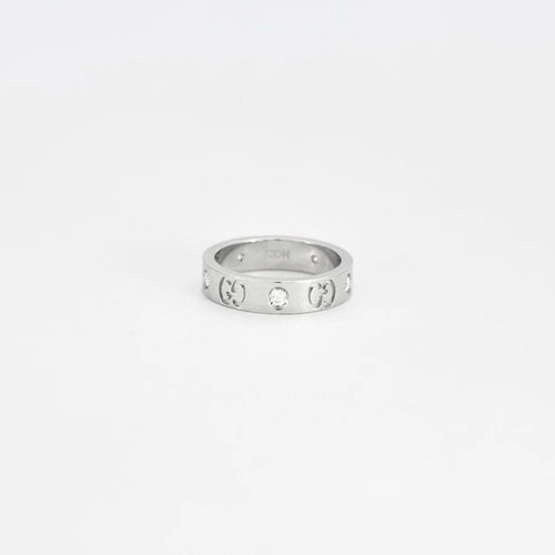 Bague 46 Gucci Icon - Bague en or gris 18K et diamants 58 Facettes GAW14