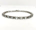 Bracelet Bracelet rivière de topazes en or gris 750 58 Facettes