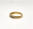 Bague 57 Bague en or jaune 18K semi-sertie de diamants princesse 58 Facettes