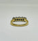 Bague 55 Bague en or jaune 750, 5 diamants 1,15 ct 58 Facettes