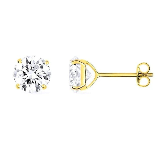 Boucles d'oreilles Boucles d’oreilles en or jaune 18 carats avec diamants 0,32 ct 58 Facettes