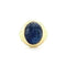 Bague 53 Bague homme en or jaune 18 carats avec saphir cabochon 58 Facettes
