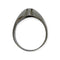 Bague 63 Chevalière en or blanc 585 et diamant 58 Facettes 330086803