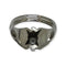 Bague 63 Chevalière en or blanc 585 et diamant 58 Facettes 330086803