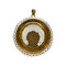 Pendentif Pendentif Vierge de profil en or jaune 750 (18 K) 58 Facettes 330082286