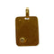 Pendentif Pendentif plaque en or jaune 750/1000 et diamant rond 0,05 ct 58 Facettes 330089746