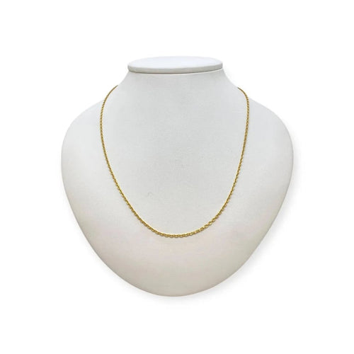 Collier Chaîne maille forçat 45,5 cm en or jaune 18k 58 Facettes 330091605