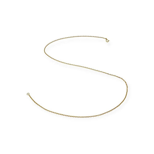 Collier Chaîne maille forçat 45,5 cm en or jaune 18k 58 Facettes 330091605