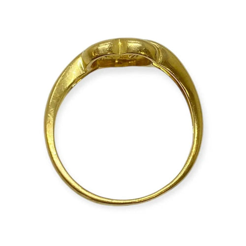 Bague 58 Bague cœur entrelacé en or jaune 18k et diamant 58 Facettes 330091922