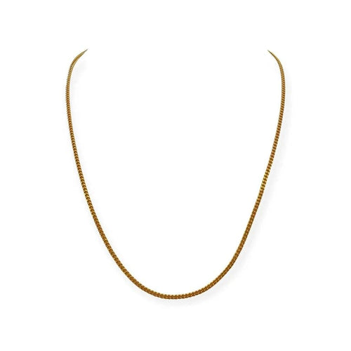 Collier Chaîne - Maille gourmette 62 cm en or jaune 18k 58 Facettes 330089598
