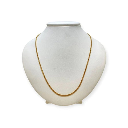 Collier Chaîne - Maille gourmette 62 cm en or jaune 18k 58 Facettes 330089598