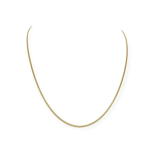 Collier Chaîne maille gourmette 45,5 cm en or jaune 750 58 Facettes 330092185