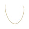 Collier Chaîne maille gourmette 45,5 cm en or jaune 750 58 Facettes 330092185