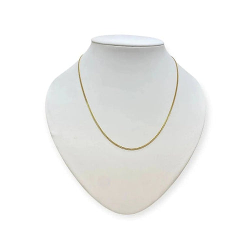 Collier Chaîne maille gourmette 45,5 cm en or jaune 750 58 Facettes 330092185