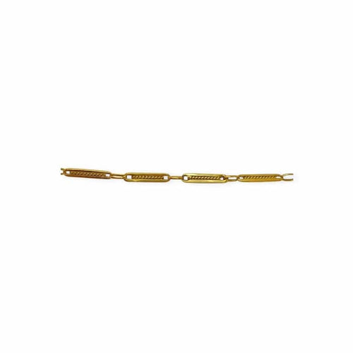 Collier Collier - Maille alternée travaillée en or jaune 18K 58 Facettes 330091924